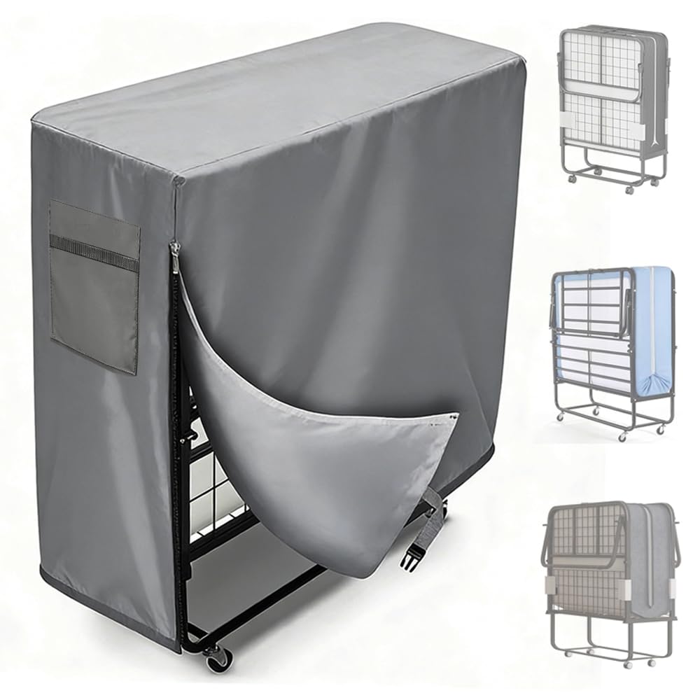 ZYHUI Bed Storage Cover Mattress Bags for Moving Oxford Fabric Dust Sheets for Furniture Folding Chairs Covers for Sofa 210D Waterproof Beach Chair Cover (Silver, 210D, 130*30.5*99cm)