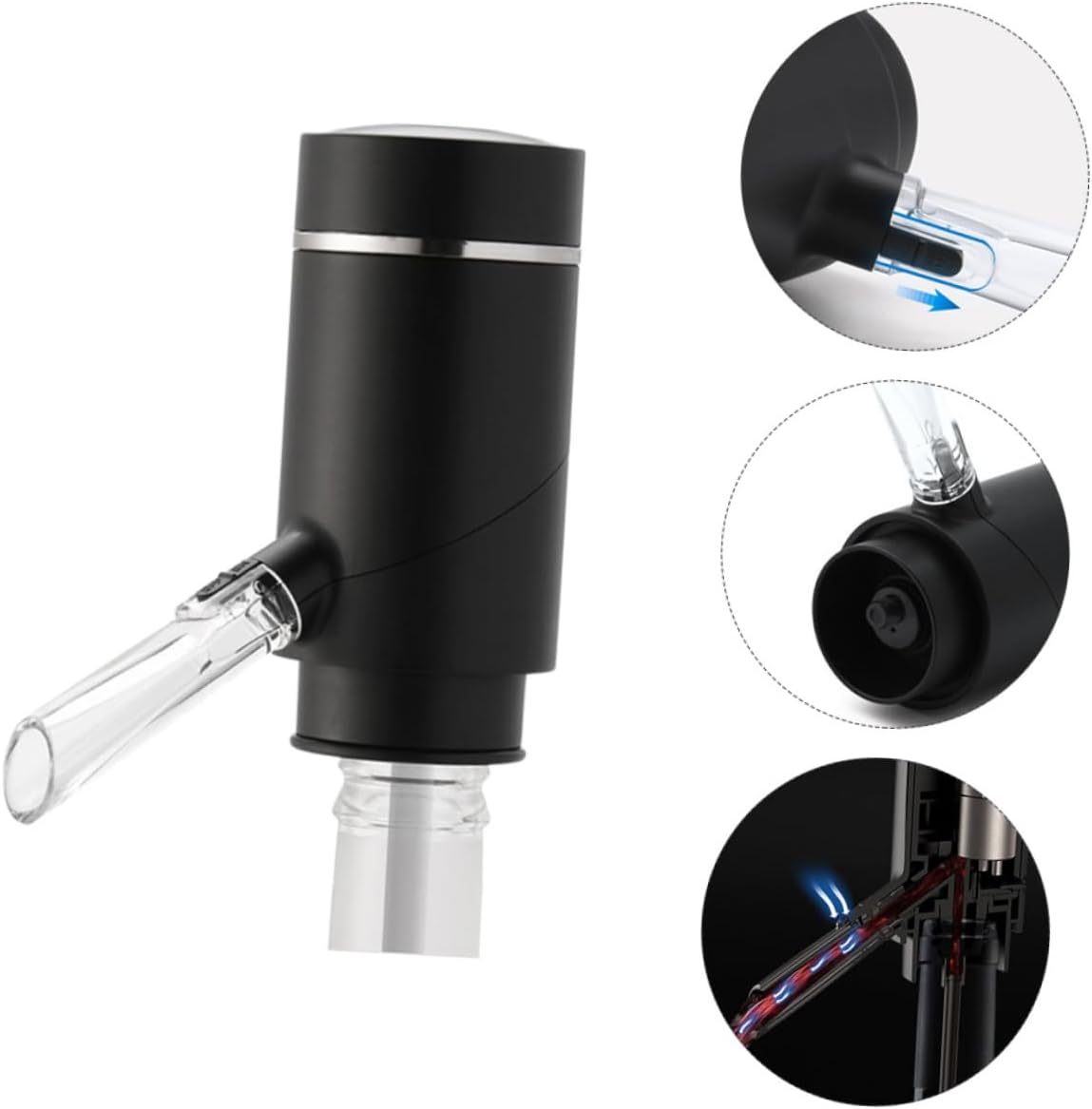 Red Wine Decanter Electric Pourer Aerated Wine Dispenser Easy to Use and Clean