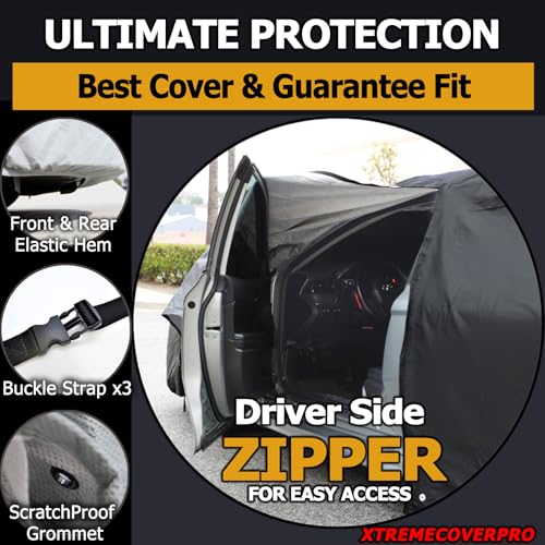 Image of All Weather Waterproof car Cover Good for rain Snow uv Protection dust Escalade ESV Suburban Expedition Yukon XL Excursion Grand Wagoneer Navigator