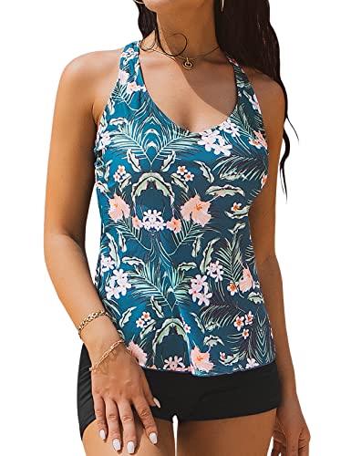 GLOWNY 水着 TANKINI SWIM SET UP Amazon.com: Septangle Two Piece Tankini Bathing Suits for