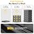 12 Pack Self-Adhesive Sound Proof Foam Panels,12 X 12 X 2 inches Acoustic Foam,High Resilience Sound Proofing Padding for Wall,Sound Absorbing Panels Suitable for Home Studios, Offices - Black & Gray