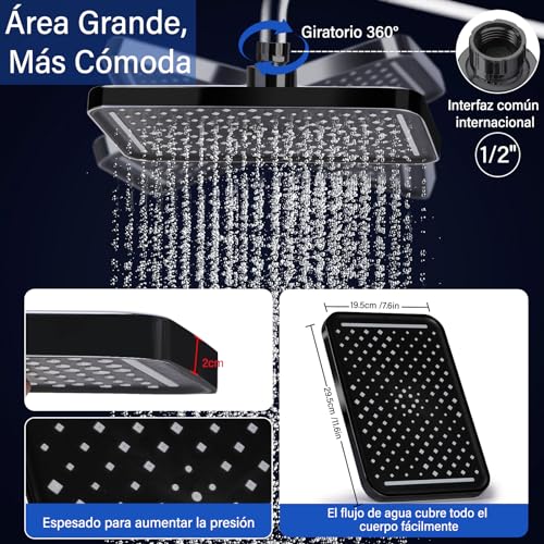 Consejos y reviews para comprar Regadera spa hogareño los más solicitados. 28 Imagen adicional