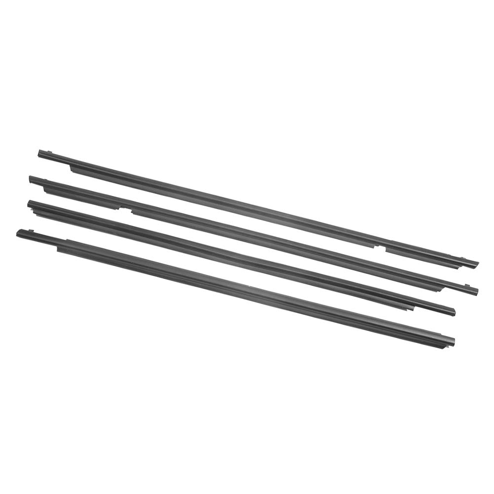 Newsmarts 4 Pcs Car Door Window Weather Stripping Moulding Trim Seal Belt Replacement Weatherstrips for Toyota for RAV4 2009-2012 Part Number：75710-0R020 75720-0R020 75730-0R020 75740-0R020
