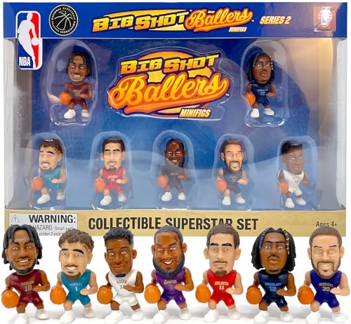 Party Animal NBA TeenyMates 2023 Mini Big Shot Baller Gift Set Series 2 Superstar Collector Gift Box Set
