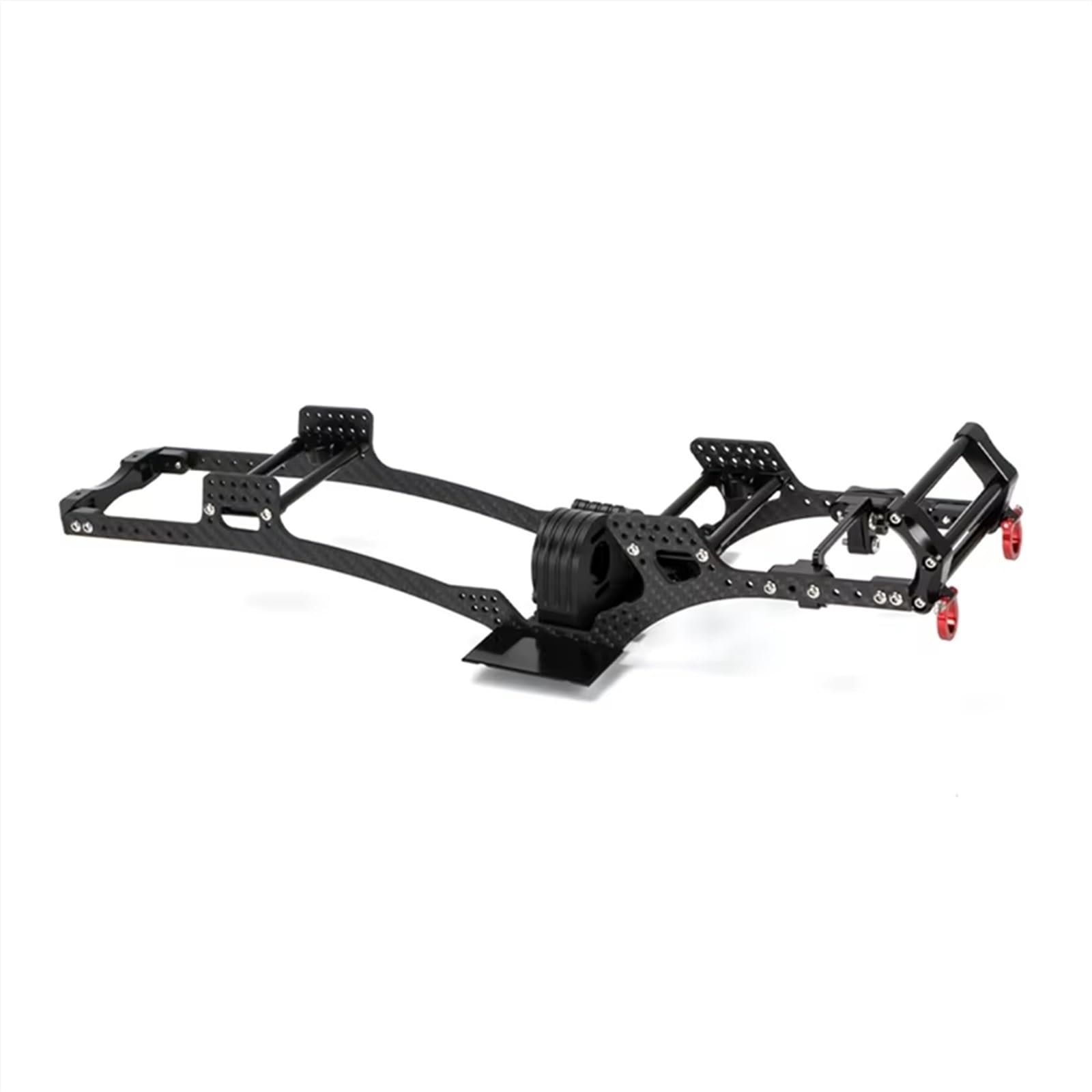 Accesorios Coches RC Compatible con Axial para SCX10 para Traxxas para TRX4 1/10 Coche Trepador De Control Remoto DIY Actualizaciones Piezas Parachoques Delantero De Metal con Gancho Remolque