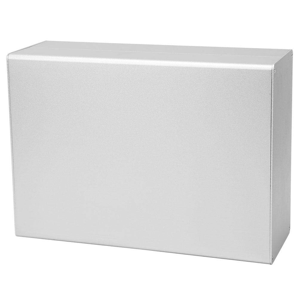 Scatola di progetto elettronica in alluminio, 80x160x220mm GPRS argento opaco Scatola per scheda PCB Custodia elettronica Custodia fai-da-te