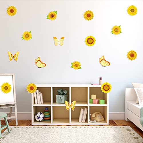 Decoración de girasol de gerbera para tablón de anuncios que soluciona la falta de color en clase 4