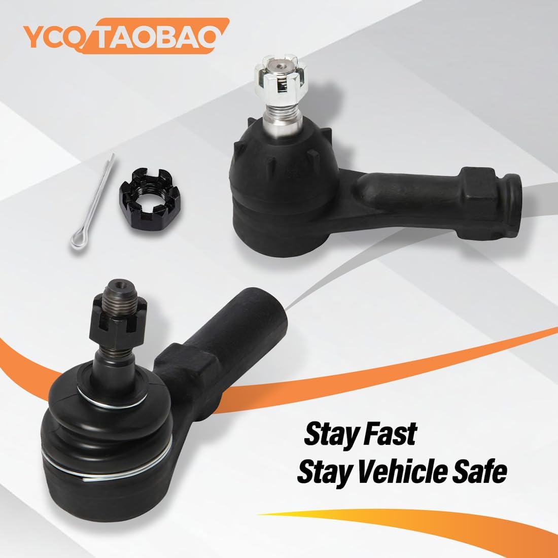 Front Inner Tie Rod End 2PC Replaces 53010TP6A01, 53610TP6A62 Compatible with Accord 2010 2011