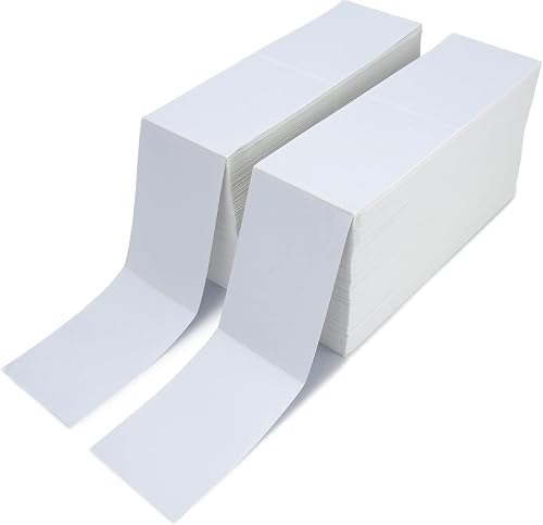 Fanfold Direct Thermal Shipping Labels with Perforations, 4 x 6 Inch, White, 600