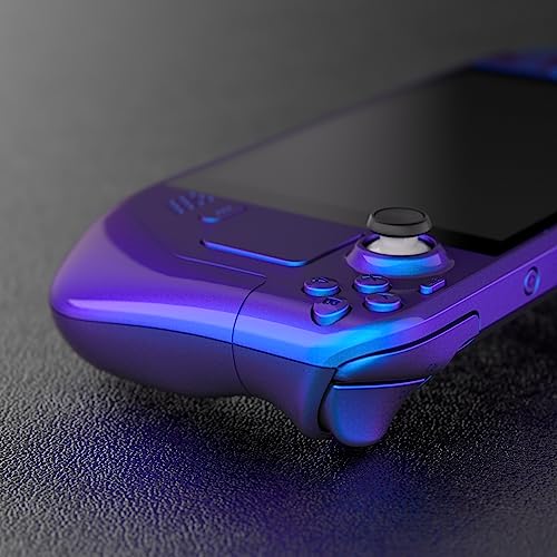 Image of eXtremeRate DIY Full Set Shell with Buttons for Steam Deck LCD, Custom Faceplate Back Plate Replacement Shell for Steam Deck LCD - Chameleon Purple Blue [Console NOT Included]