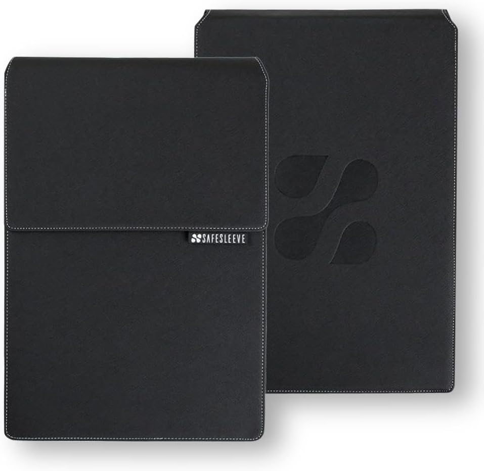 SafeSleeve EMF Protection Anti Radiation 12 - 14" Laptop Case: EMF Blocking, Heat Shielding and Laptop Case with Mouse Pad for 12 to 14 inch laptops (Black)