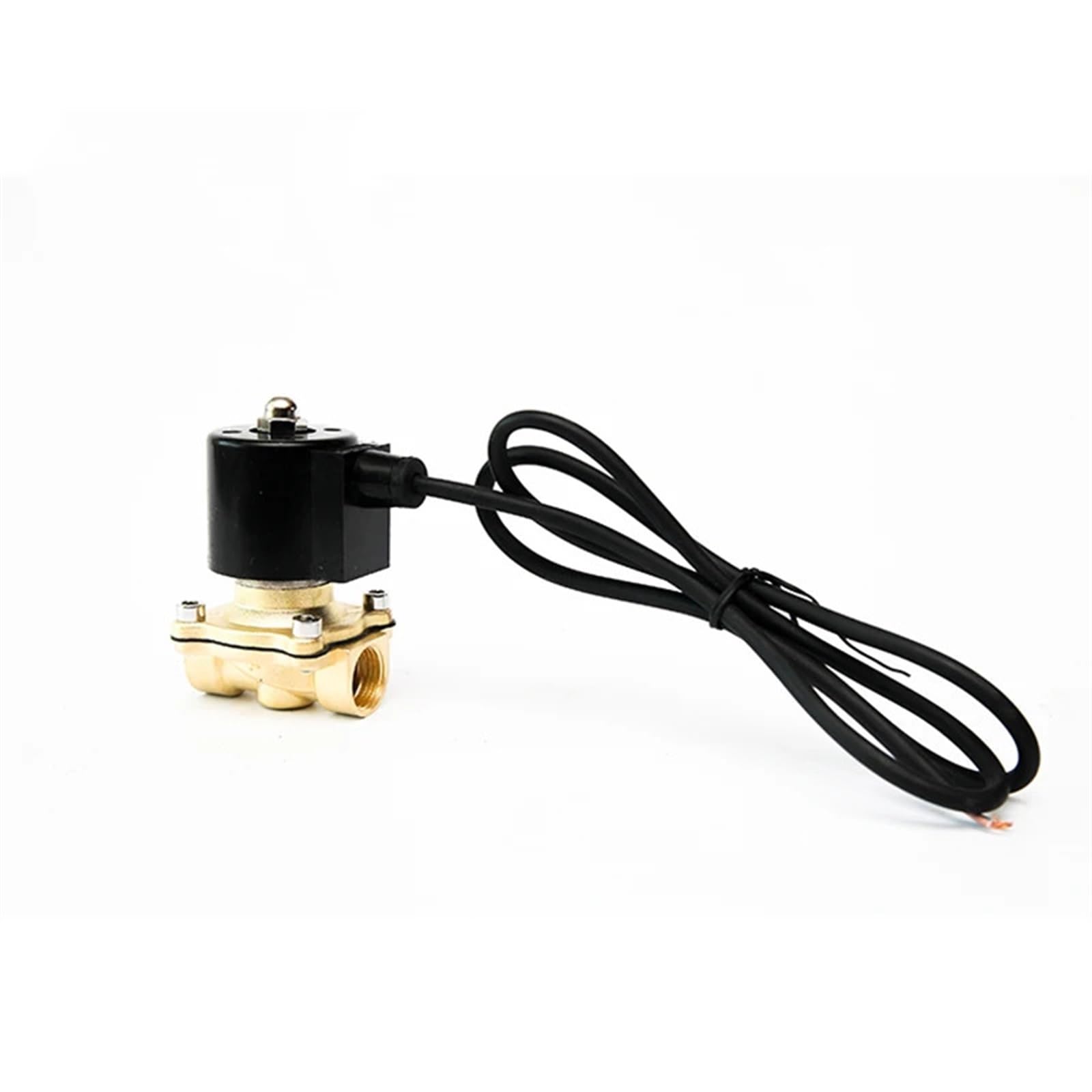 WQGQPXOB 3/8" Normally Closed Brass Fountain Solenoid Valve 110V 24V 12V 24v for Underwater(BSP-240VAC-EPDM-SEAL)