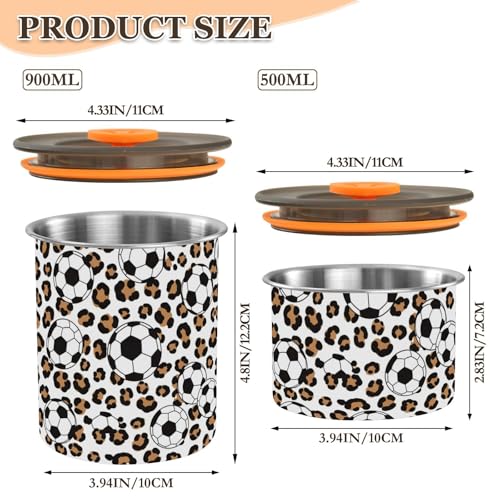 Recipiente Hermético de Acero Inoxidable DOMIKING 900ml miniatura 2