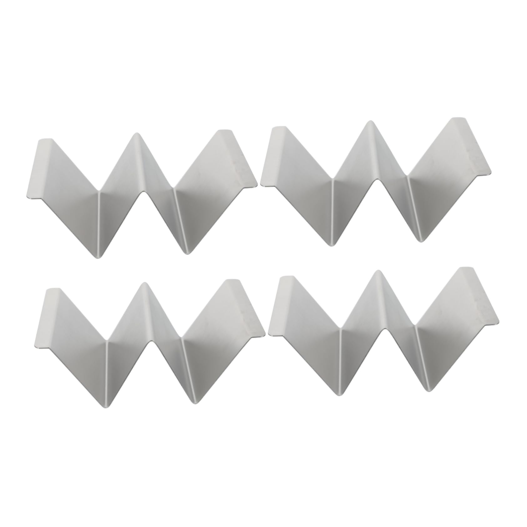 FUNOMOCYA 4pcs Tortilla Stand Taco Tray Taco Baking Taco Stand Taco Shell Holders Taco Shell Rack Taco Holder with Handles Melamine Taco Holder Taco Holder Plate Taco Rack Stainless Steel