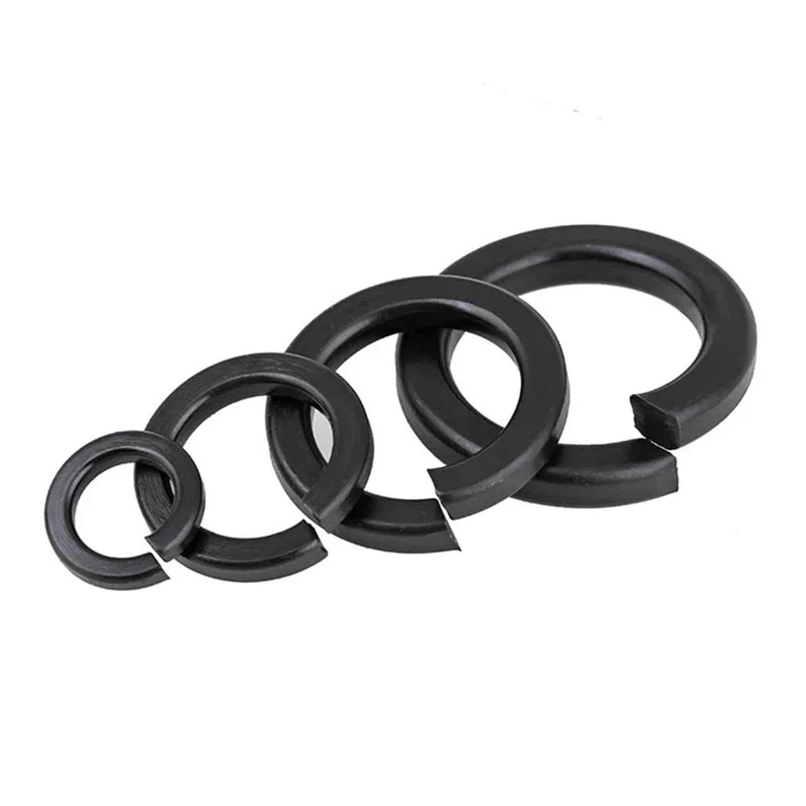 2/10/50 pezzi M2 M2.5 M3 M4 M5 M6 M8 M10 - M27 Rondelle elastiche Grado 8 Rondella spaccata a spirale(10pcs,M24)