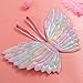 Lurrose Butterfly Wings Fairy Stick Gradient Colorido Cosplay Disfraz de rendimiento para...