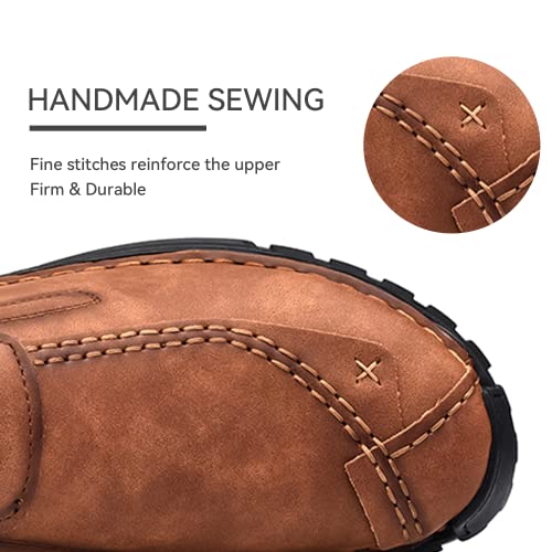 Men's Leather Shoes Casual Loafers Slip on Comfortable Walking Driving Shoes for Men3