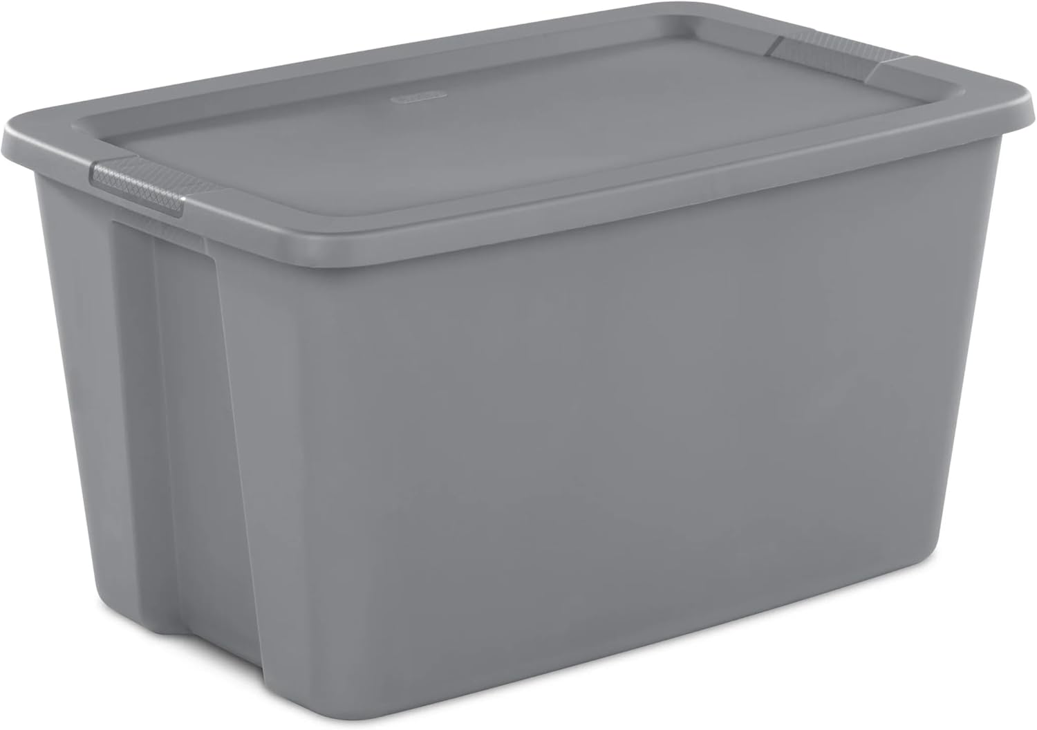 2 Pack 30 Gallon Extra Large Plastic Storage Bins with Snap-On Lids, Gray Heavy Duty Storage Containers for Home Garage Organization