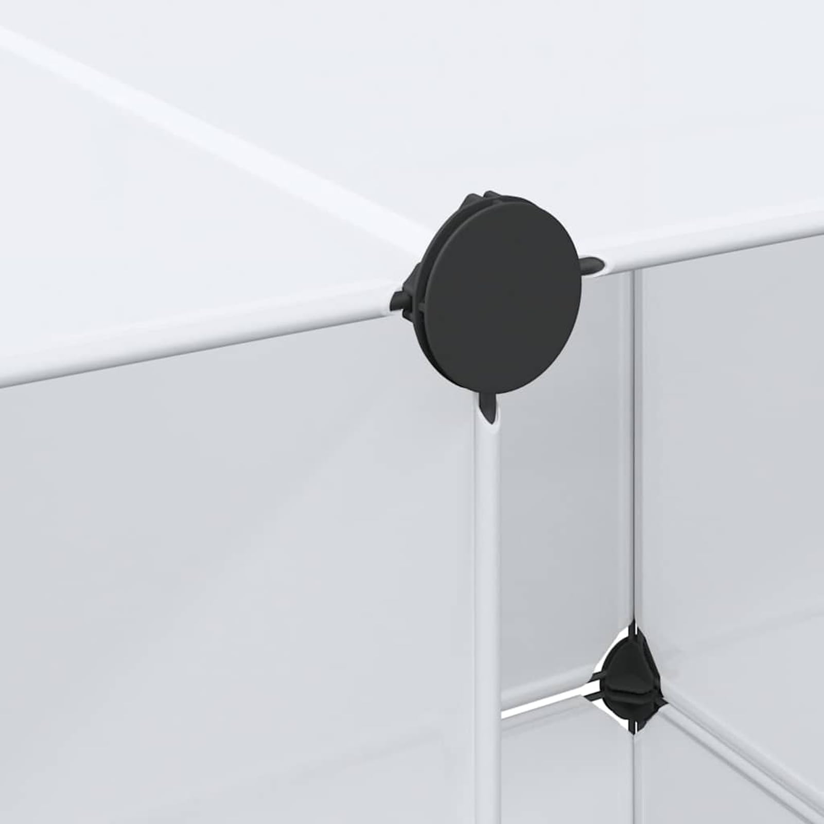 Homgoday Armario portátil, Guardarropa Combinado, Organizador de Almacenamiento Modular Armario Modular con 9 Compartimentos Blanco 37x115x150 cm