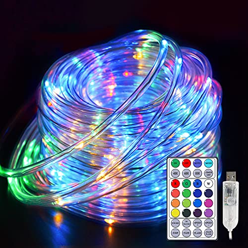 JMEXSUSS 100 LED Color Changing Rope Lights,33ft Outdoor Waterproof