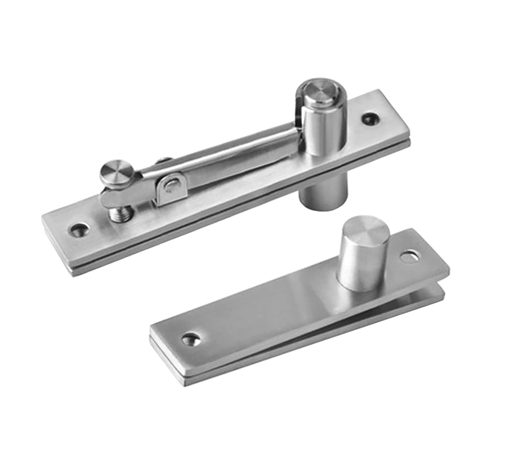 Nvsfzgiyg Silver 360 Degree Shaft Rotation Axis Wooden Door Hinge Hidden Adjustable Gap Up And Down Hardware Exquisite