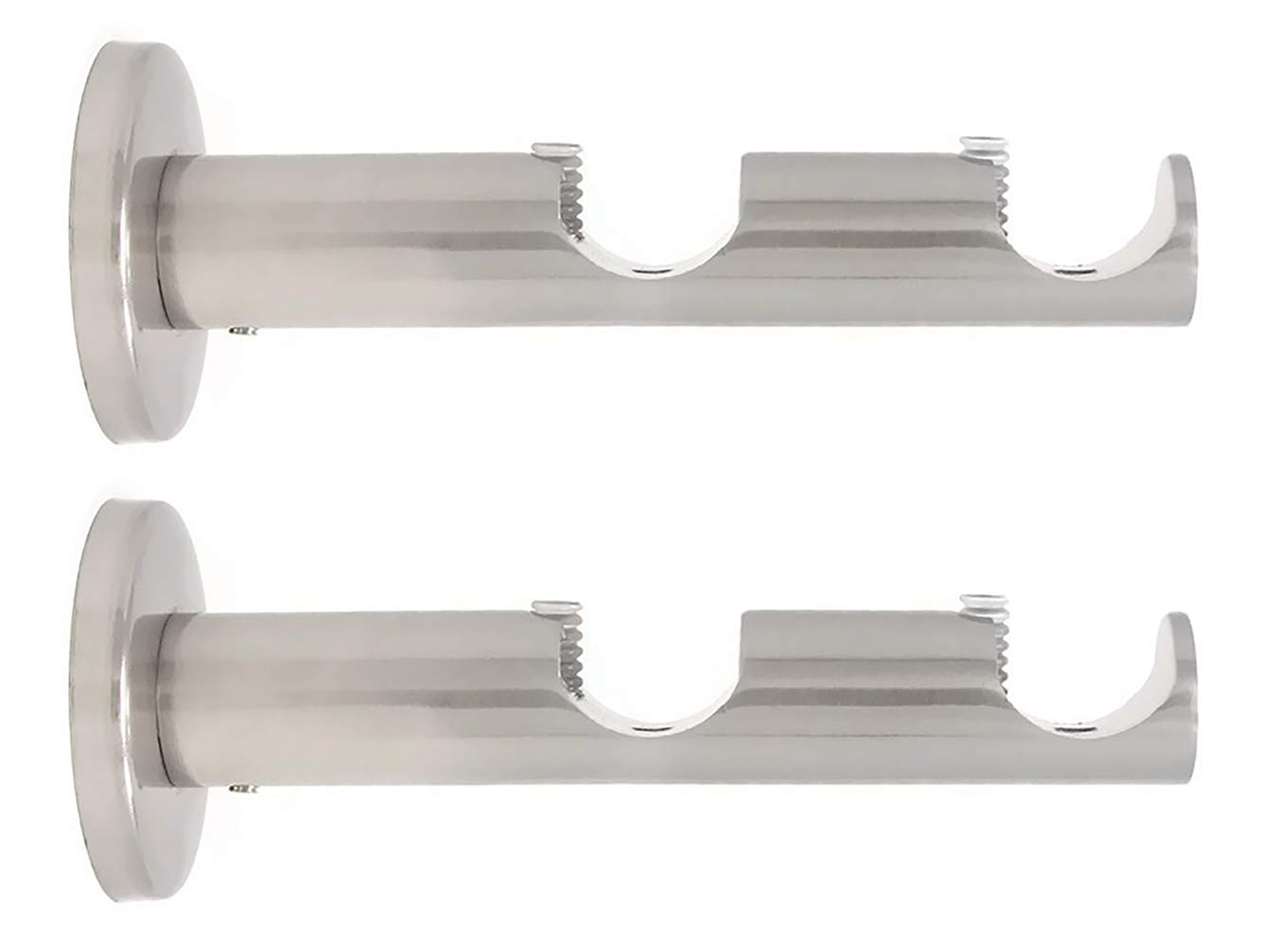 Urbanest Set of 2 Zinc Cast Double Curtain Rod Bracket for 3/4