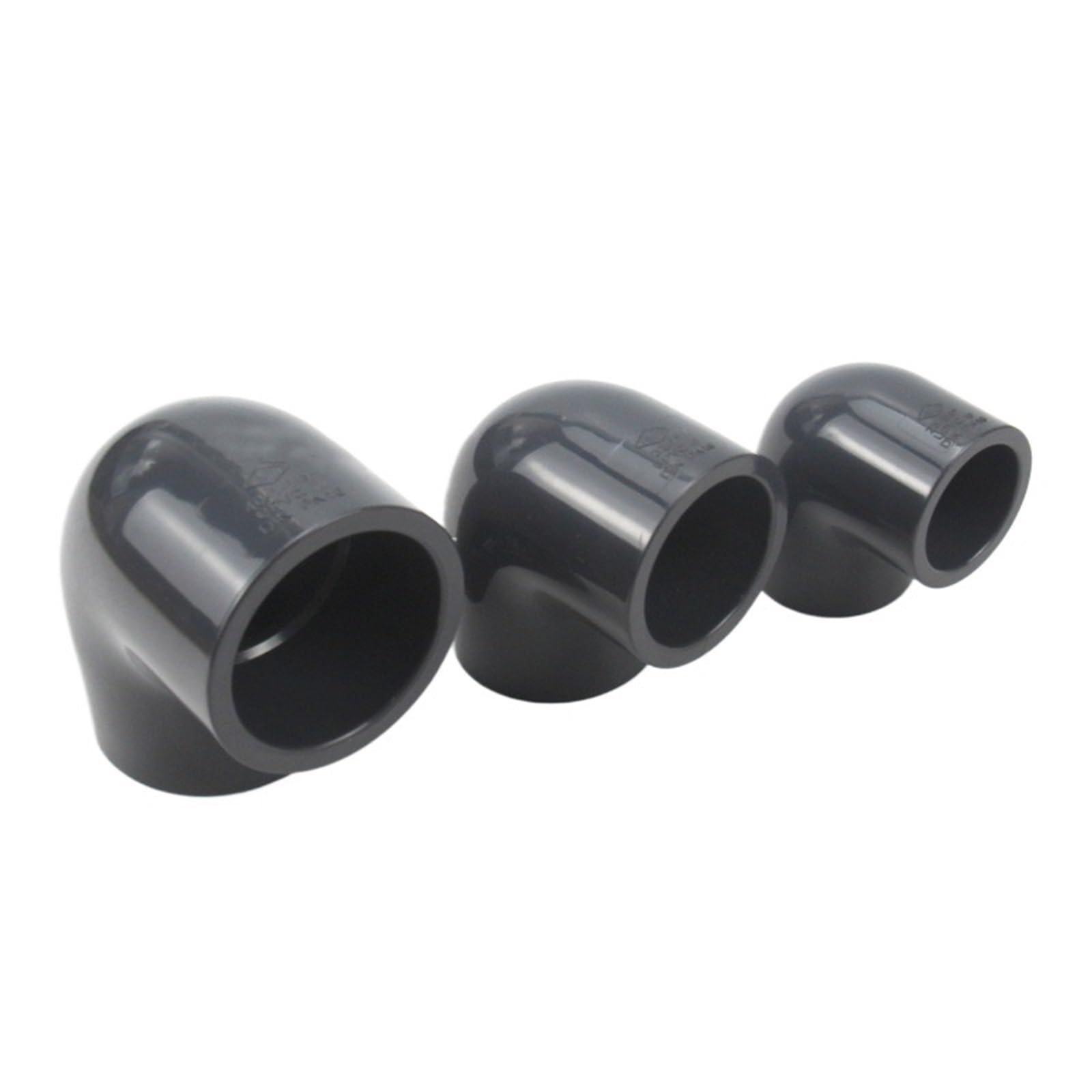Codo Pvc Conector De PVC Gris Y Negro, Juntas De Codo De PVC, Herramientas for Peceras, Conectores De Tuberías De Agua for Riego De Jardín, 1 Uds.(110mm)