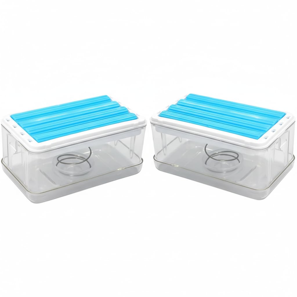 Pack of Two Soap Roller Dispensers, Trendy Laundry Box, Easy Portable Plastic Rolling Soap Case for Quick Washing-image-42