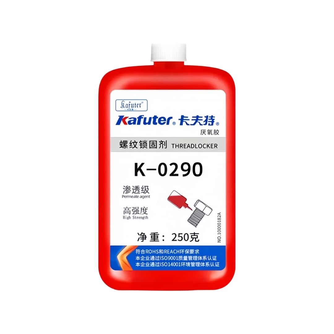 VIDOO Kafuter K-0290 Klej Mocowania Zaworów Pneumatycznych, Klej Infiltracji Kapilarnej, Kołki ze Stali Stopowej, Przemysłowa Pasta Metaliczna, Mocowanie Mikroszczelin, 250g