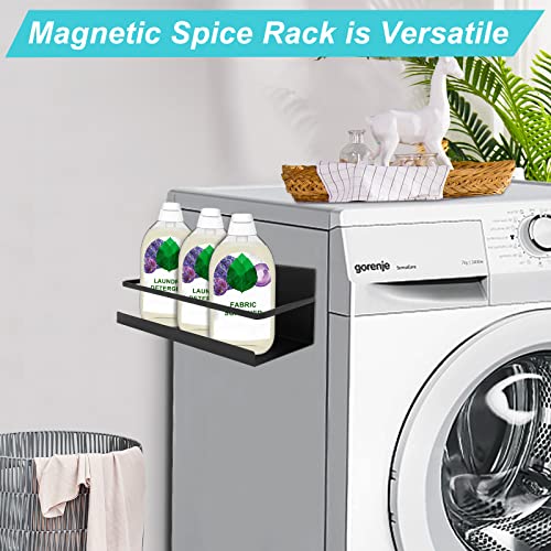 Feokely 2 Pack Magnetic Spice Rack, Premium Quality Magnetic Spice Rack For Refrigerator, Strong Magnetic Spice Rack For Holding Jars, Perfect Space Saving Magnetic Shelf #TOP5
