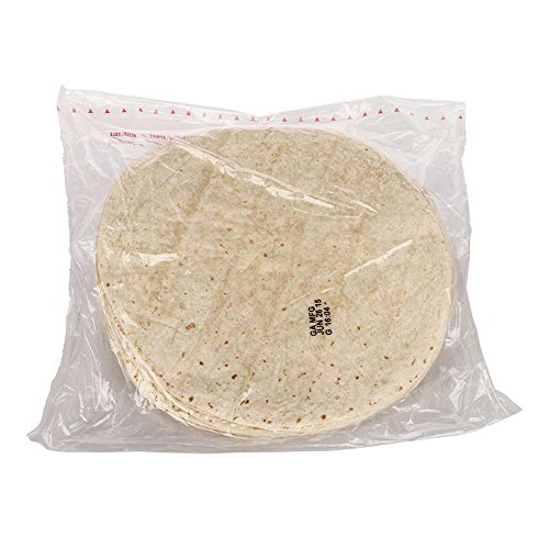 Mission Foods Heat Pressed Flour Tortilla, 12 Inch - 12 Per Pack -- 8 Packs Per Case. #TOP2