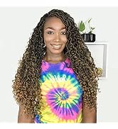 Fulcrum Goddess Locs Crochet Hair 22 Inch, 8 Packs New Goddess Faux Locs Crochet Hair for Black W...