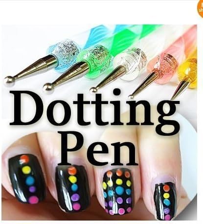 Ibeauty(TM) 5 X 2 Way Blue Marbleizing Dotting Pen Set for Nail Art Manicure Pedicure 3 sets