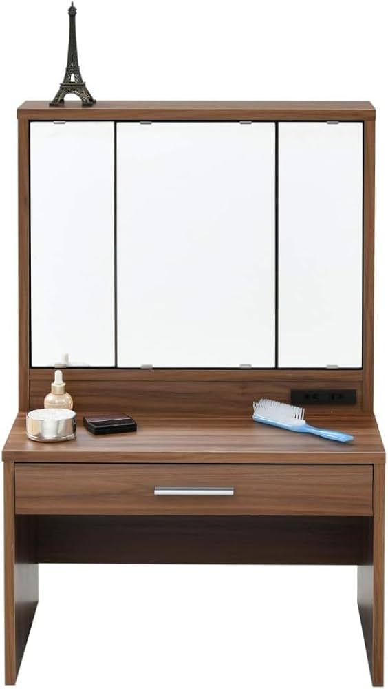 引取りの場合は値下可能】三面鏡 鏡台 ドレッサー レトロ