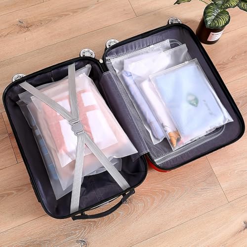 Image of 17-Piece Travel Organizer Packing Cubes Set for Men & Women - Luggage Organizer Bags, Laundry Pouches, Shoe Bag, Toiletry & Clothes Storage for Suitcase & Carry-On.
