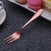 Berglander Stainless Steel Rose Gold Copper Color Cake Serving Set Cake Server, Cake Fork, Dessert Spoon For Birthday, Wedding, Gift for Birthday, Gift Wedding and Parties Pack of 13pcs