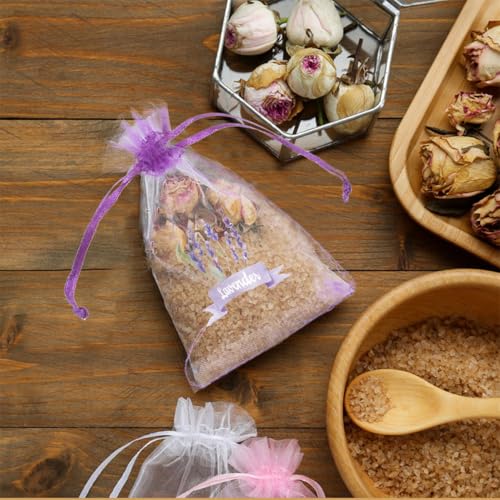 20 Bolsitas de Lavanda de Gasa para Almacenaje miniatura 7