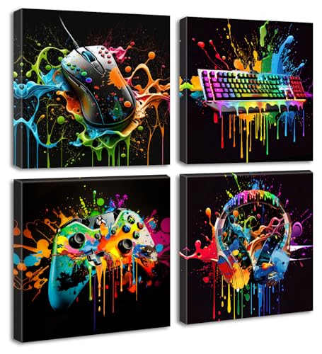 Gamer Room Decor for Boys - Game Wall Art Graffiti