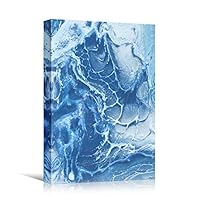 Canvas Wall Art Liquid Abstract Colorful Decorative Elements Mixed Media Multicolor Swirly - 12x18 inches