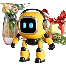 AI Robot Desk Companion - ABS 9.5x5.5x13cm | Smart Programmable RC Robots | Educational Electronic Learning Machine with Voice Interaction for Boys Girls Adults Kids Birthday Parties Family