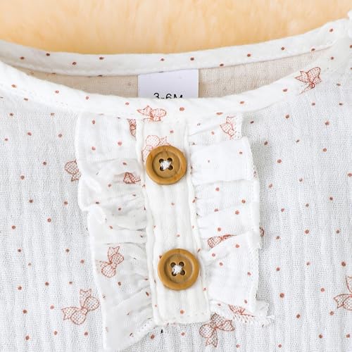 Baby Girls One Piece Romper Jumpsuit Ribbed Knit Floral Print Long Sleeve Newborn Spring Outfits Clothes Set4