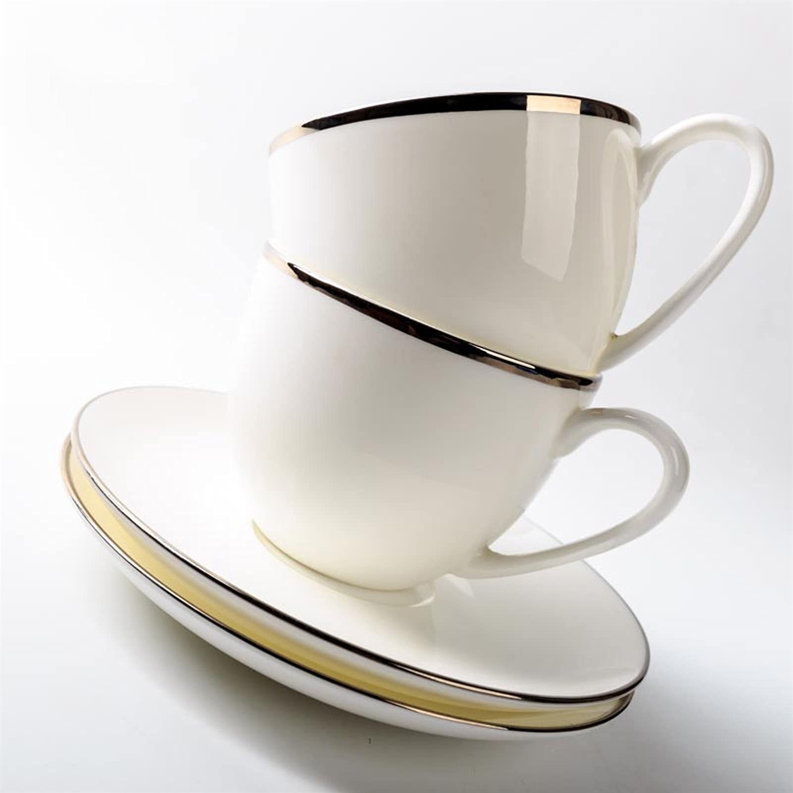 Kubek do kawy zestaw kubków do kawy z porcelany kostnej Nordic wysokiej klasy kubek ceramiczny ceramiczna filiżanka do kawy i spodek angielska czarna herbata filiżanka filiżanka do herbaty