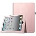 Fintie iPad 2 3 4 Case (Old Model) - Slim Fit Folio Stand Case Smart Protective Cover Auto Sleep/Wake Feature for Apple iPad 2, iPad 3rd gen & iPad 4th Generation with Retina Display, Rose Gold
