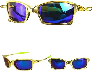 Oculos Juliet, Casual, Polarizada Mandrake Dourado, Proteção UV, Óculos de Sol Feminino, Masculino