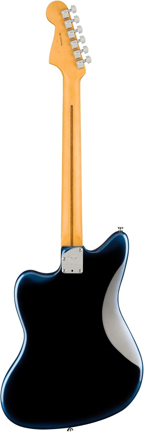 Fender American Professional II Jazzmaster - Dark Night Bundle with Case, Strap, Cable, and Guitar Cleaning Kit