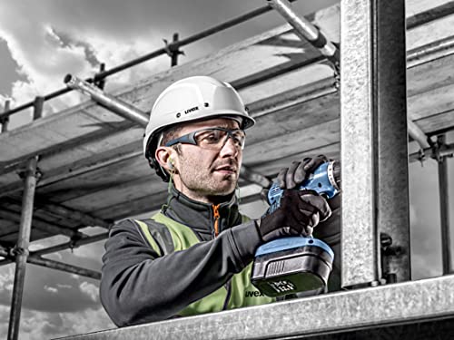 Foto von Uvex Schutzbrille i-Works - Kratzfest und beschlagfrei - leichte und sportliche Sicherheitsbrille, Arbeitsschutzbrille mit UV-Schutz - anthrazit-blau/transparent