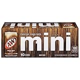 A&W Root Beer Soda, Mini Cans, 10 pk, 7.5 Fl Oz