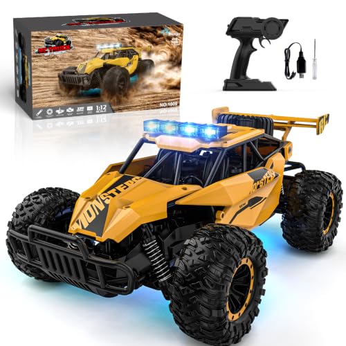 BLUEJAY Remote Control Car, 2.4GHz High Speed 33KM/H RC Cars Toys, 1:12 Monster RC Truck Off Road...