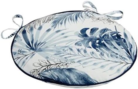 Coastal Living Seascapes Palm Leaves Indoor/Outdoor Bistro Chair Cushion 15"