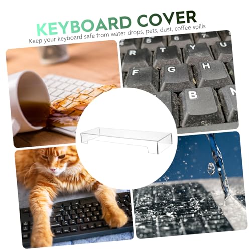 Cubierta antipolvo para teclado de escritorio transparente VANZACK protector doméstico 3